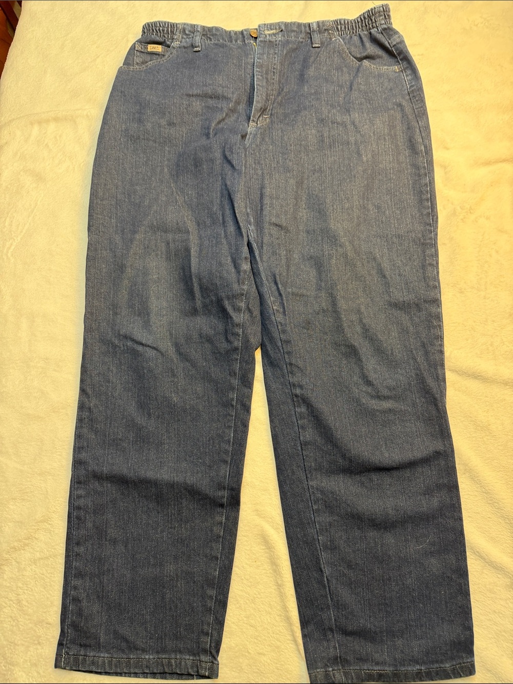 Lee Classic Straight-Leg Jeans in Blue Denim